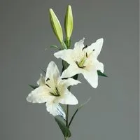 Kunstblume künstlicher großer Lilienzwei 85cm Seidenblume, mucPlants