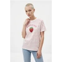 ONLY Kurzarmshirt ONLKITA S/S TEE JRS NOOS Baumwolle, regular fit