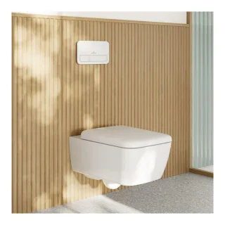 Villeroy & Boch Skyla WC-Set Combi-Pack 4682CL01 wandhängend, 370x530x310mm mit TwistFlush, Weiß Alpin