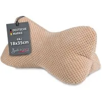 Bestlivings Buchkissen Leseknochen für den Nacken, 18x35 cm, ergonomisch, Bubble-Optik, formstabil, waschbar bei 30°C