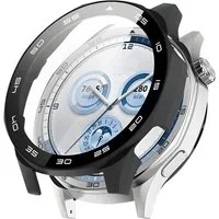 SmartUP Smartwatch-Hülle für Huawei Watch GT5 46mm Schutzglas Panzerfolie Display Screen Case, kompletter Rundumschutz