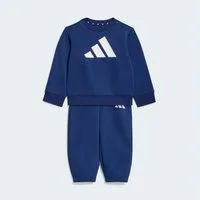 adidas Sportswear Trainingsanzug I BL FL JOG 240 (2-tlg), für Babys, mit 2 Teilen, aus Baumwolle und Polyester