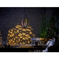 Northpoint LED Gartenleuchte LED Solar Metall Hängeleuchte LED Windlicht Dekolampe Dämmerungssensor