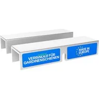 Bestlivings Gardinenschiene Verbinder-Set, universal-läufig, geklemmt, Kunststoff, langlebig, einfache Montage durch Einschieben