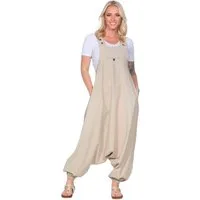 KUNST UND MAGIE Haremshose Kunst und Magie Hippie Latzhose Haremshose Hose Psy Goa 70er Overall