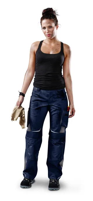 KÜBLER PULSSCHLAG Damenhose HIGH dunkelblau/anthrazit 42 - 2124 5353-4897-42