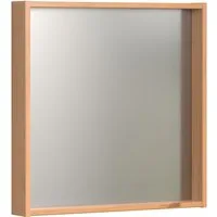 welltime Badspiegel Kall (1-St), Spiegel mit Rahmen aus lackiertem Massivholz - Mit Floatglas
