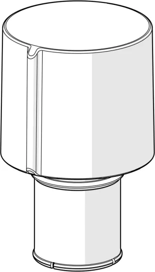 Hansa Temperatur-Wählgriff HANSA, 1006752V-33 Matt-Schwarz, 1006752V-33 1006752V-33