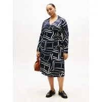 Tommy Hilfiger Curve Shirtkleid CRV VIS TWILL MIDI SHIRT DRS LS in großen Größen