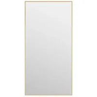 vidaXL Spiegel 40 x 80 cm Türspiegel Golden 40x80 cm Glas und Aluminium Wandspiegel B