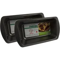 Provance Backform 2er Set Brot- und Kuchenbackform Kastenform 28 cm x 15 cm, Metall