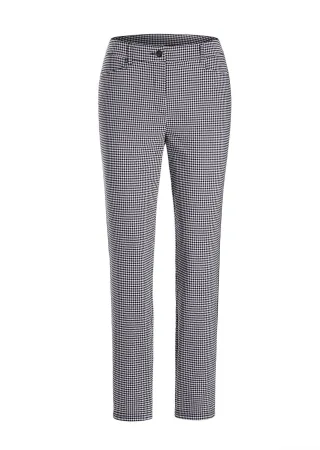 GOLDNER 2-in-1-Hose "Kurzgröße Lange Slim Fit Hose LOUISA in schwarz"
