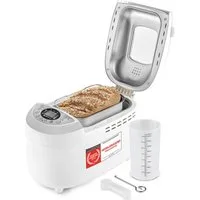 TZS FIRST AUSTRIA Brotbackautomat Brotbackmaschine, automatisch, 900g-1250g Brot, mit Timer, Display, 850 W, Brotbackautomat, inkl. 2 Knethaken, Antihaftbeschichtet,Sauerteig