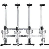 Youyijia Cocktailglas Flaschenhalter Wand, HxBxT: 36 x 35,5 x 11 cm, für 4 Flaschen Schnaps