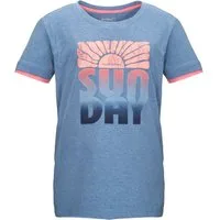 Killtec T-Shirt KOS 133 GRLS TSHRT Farbenfrohes Mädchen-T-Shirt mit „Sunday“-Print