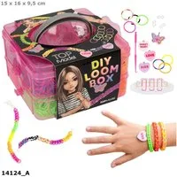 Depesche Spiel TOPModel DIY Loom Bänder Set – 6 Neonfarben & Anhänger