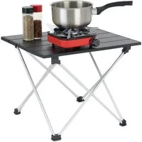 relaxdays Klapptisch Faltbarer Campingtisch aus Aluminium, S