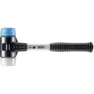 HALDER SIMPLEX - Schonhammer mit verstärktem Tempergussgehäuse und Fiberglasstiel, TPE-soft - 3717.050