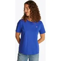 Tommy Hilfiger T-Shirt REG CONTRAST FLAG SS TEE mit Logostickerei