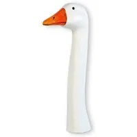 colourliving Tierfigur Gans Gänsekopf Gartenstecker Gänsehals Gänse (1 St., Bauernhoftiere), handbemalte Dekoration 36cm, als Gartenstecker verwendbar