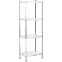 Royal Catering Standregal Edelstahlregal 60x40x180 cm Küchenregal Gastroregal Schwerlastregal, verschiedene Größen