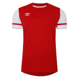 Umbro - "Cavelle" T-Shirt für Herren (Zinnoberrot/ Brillantes Weiß)