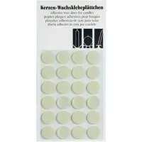 Kopschitz Kerzen Spitzkerze Haftplättchen, Wachsklebeplättchen 24 Stück