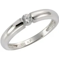 Firetti Fingerring Schmuck Geschenk Silber 925 Damenring Verlobungsring Solitär, mit Zirkonia (synth)