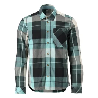 MASCOT Herren Langarmhemd CUSTOMIZED Waldgrün-kariert 3XL - 22904-446-399-3XL