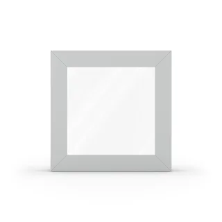 Fenster Lichtgrau RAL 7035, PVC-Alu TwinSet 4000, 510 x 510 mm, festverglast mit 2-fach Verglasung, individuell konfigurieren