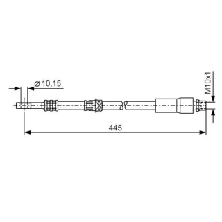 Bosch Bremsschlauch vorne Opel Astra Meriva Zafira