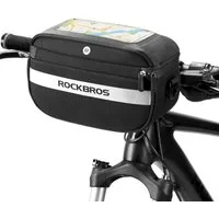 ROCKBROS Fahrradtasche Fahrrad Lenkertasche Multifunktional Lenker Fahrradtasche (1-tlg., PVC Touchscreen Handyhalterung Aufbewahrungstasche), mit Schultergurt 4,5L