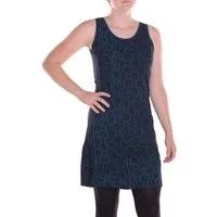 Vishes Sommerkleid Damen Ärmellos Bedruckt Patchwork Baumwolle Jersey Alternative Mode, Boho, Hippie, Ethno, Festival