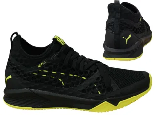 Puma Ignite XT Netitfit Schnüre -up -Textil -Trainer schwarz 189996 06 B36A