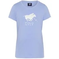 Polo Sylt Print-Shirt mit glitzerndem Labelprint