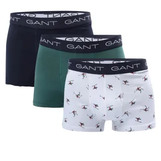 Gant - Boxershorts für Herren (3er-Pack) (Weiß/Grün/Schwarz)