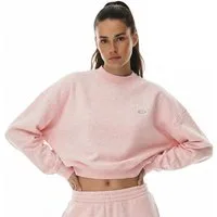 Smilodox Sweatshirt Amelia, Oversize Crop Pullover Langarmshirt Sport Freizeit Streetwear Relaxed Fit Hochwertiger Sweater Metallabel Lässig Atmungsaktiv