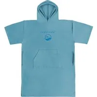 normani Unisex-Bademantel Mikrofaser Badeponcho Siargao, Polyester, Kapuze, Schlupf, Bade Handtuch mit Ärmeln aus recyceltem Material