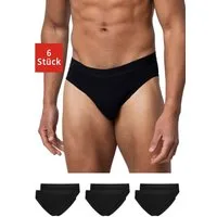 SNOCKS Slip Herrenslips Kurze Enge Männer Unterhosen (6-St) aus Bio-Baumwolle, ohne kratzenden Zettel
