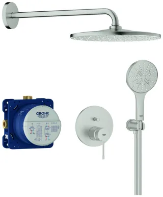 GROHE Unterputz-Duschsystem Essence 25287 2 WU KB Rainshower Mono 310 supersteel, 25287DC0 25287DC0