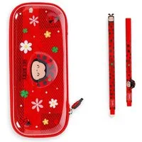 Legami Federmäppchen LEGAMI Wonderwow Federmäppchen Ladybug inkl. 2 Gelschreiber