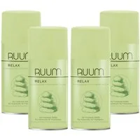RUUM Raumduft-Nachfüllflasche Ruum Lufterfrischer Duftspray Nachfüller 250ml Relax 4er Pack (4-St., 250ml (4er Pack)
