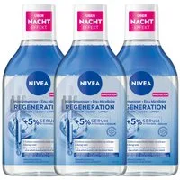 Nivea Gesichtspflege 3 x Mizellenwasser Panthenol Squalan Make-Up Entferner 400ml Packung, 3-tlg., Parfümfrei