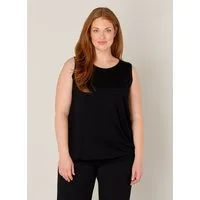 Base Level Curvy Longtop Yasmina Formgebendes Bündchen am Saum