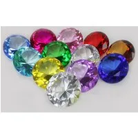 Yudu Dekokugel 12er Glasdiamant Dekodiamant aus Kristallglas