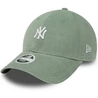 New Era Baseball Cap New York Yankees MLB Mini Cord Logo Jade 9Forty Adjustable Women Cap N (1-St)