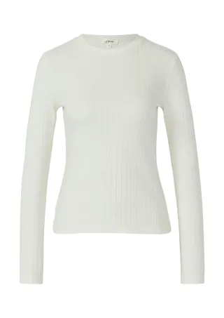 s.Oliver - T-Shirt creme - Gr. - 40