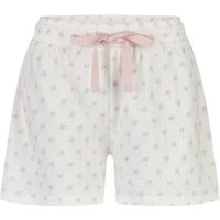 By Louise Pyjamahose Lace Luxury (1-tlg., 1-teilig) Damen Schlafhose Pyjamahose Shorts kurz Baumwolle