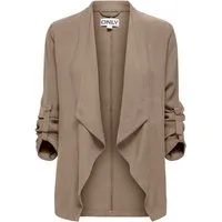 ONLY Blusenjacke ONLLALIA 3/4 OPEN JACKET PNT Viskosemischung