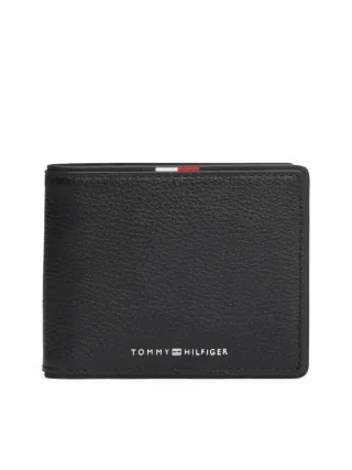 Tommy Hilfiger - Corporate Bifold-Kartenbrieftasche aus Leder schwarz - Gr. - OS